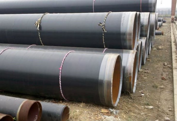 Coated carbon steel pipe